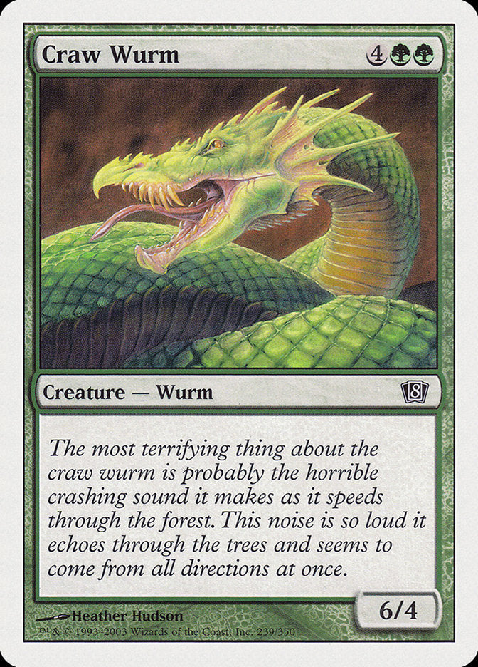 Craw Wurm [Eighth Edition] | Clutch Gaming