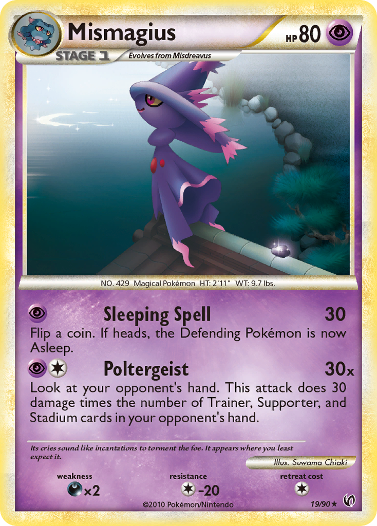 Mismagius (19/90) [HeartGold & SoulSilver: Undaunted] | Clutch Gaming