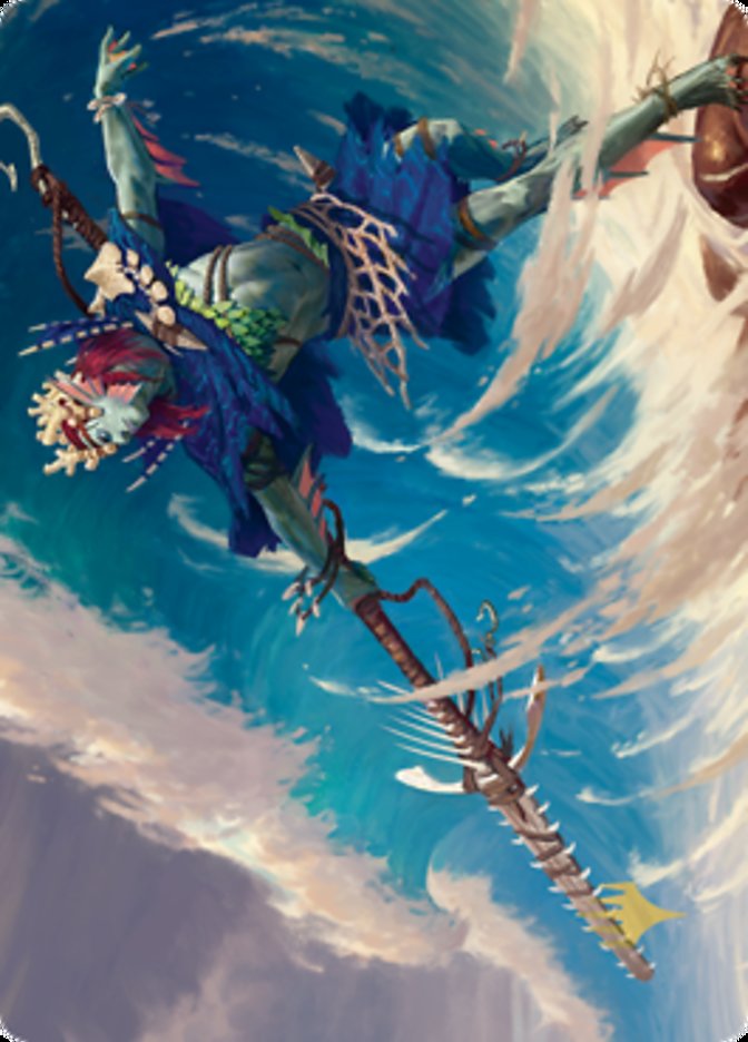 Tazeem Roilmage Art Card (Gold-Stamped Signature) [Zendikar Rising Art Series] | Clutch Gaming