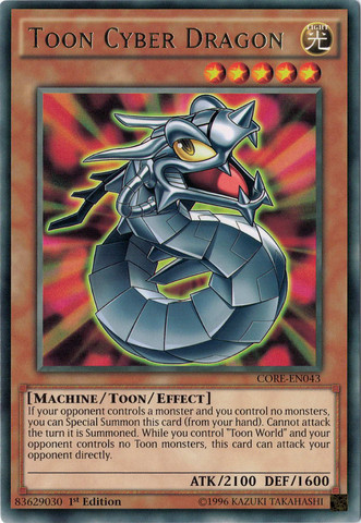 Toon Cyber Dragon [CORE-EN043] Rare | Clutch Gaming