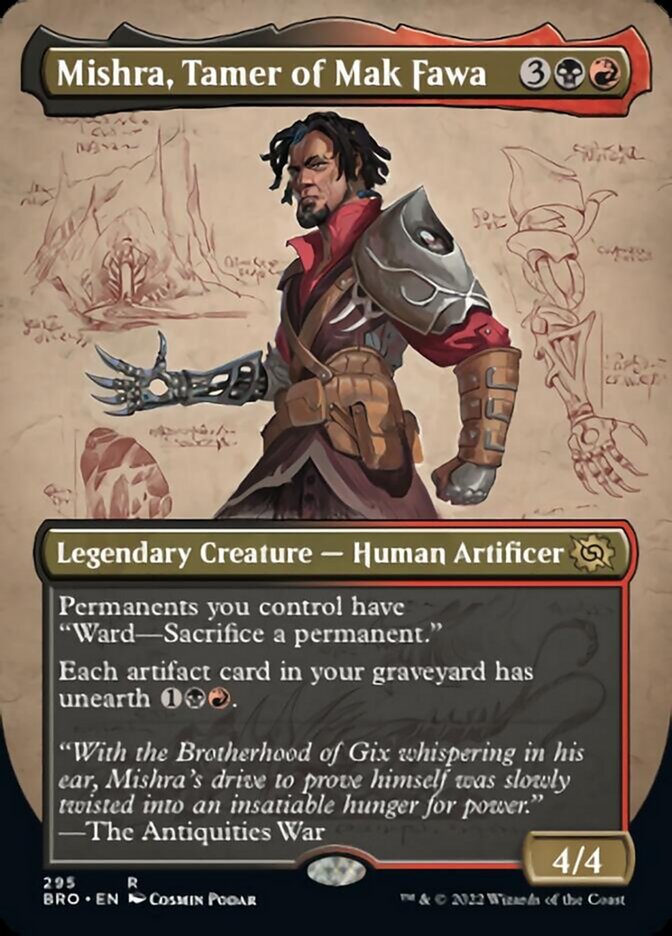 Mishra, Tamer of Mak Fawa (Borderless Alternate Art) [The Brothers' War] | Clutch Gaming