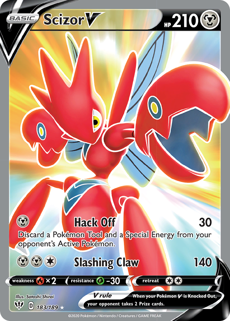 Scizor V (183/189) [Sword & Shield: Darkness Ablaze] | Clutch Gaming