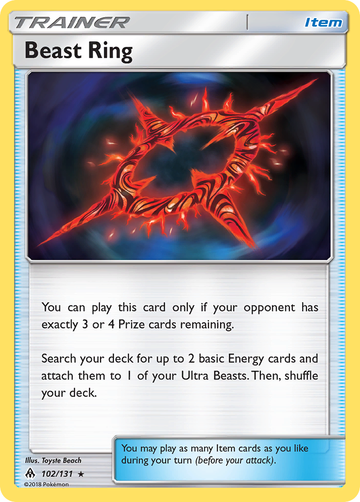 Beast Ring (102/131) [Sun & Moon: Forbidden Light] | Clutch Gaming