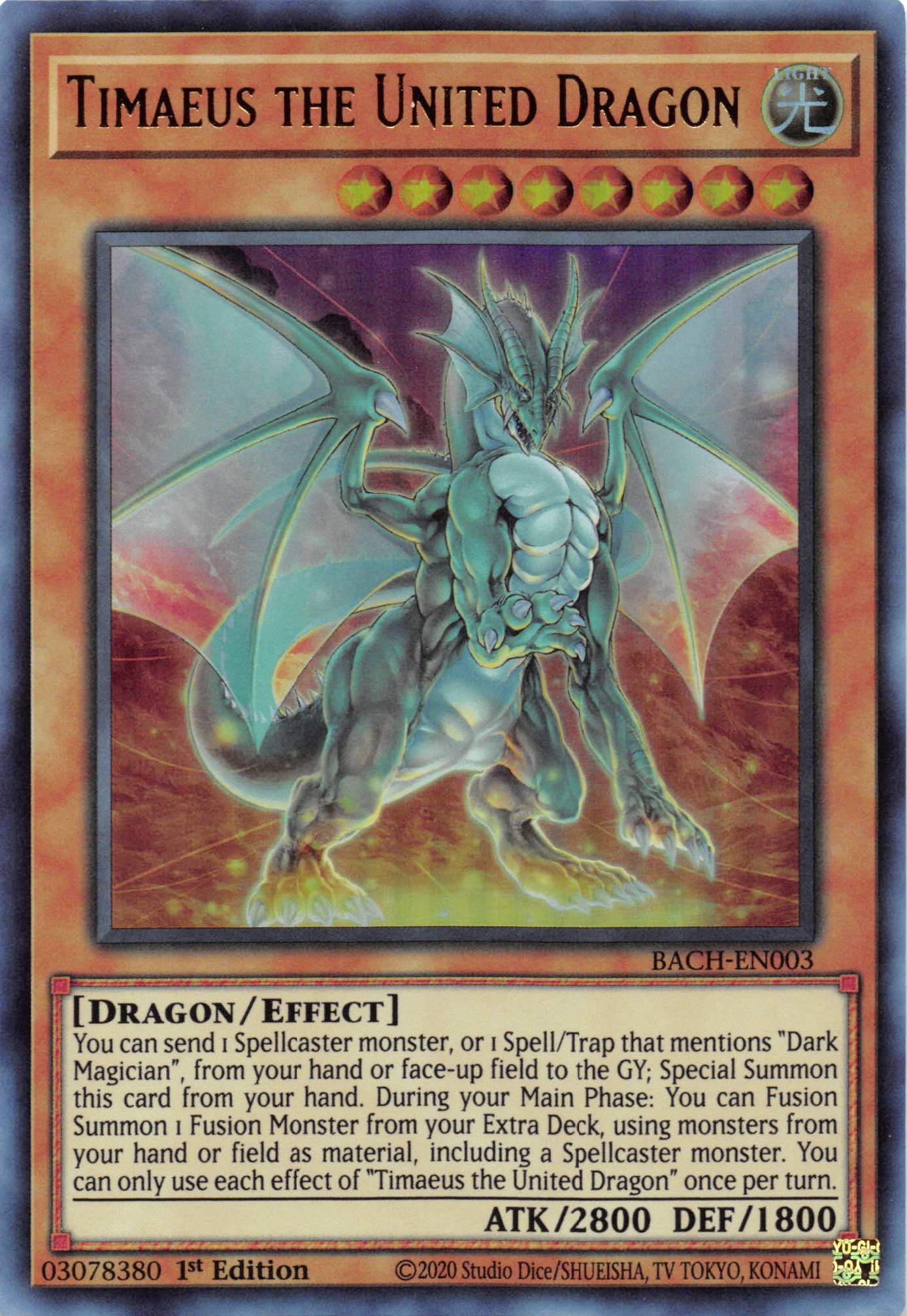 Timaeus the United Dragon [BACH-EN003] Ultra Rare | Clutch Gaming