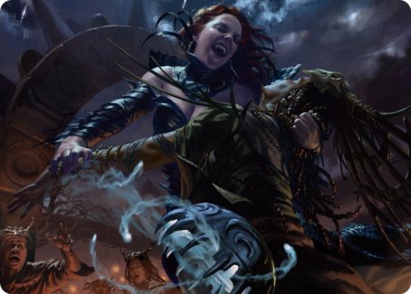 Olivia's Midnight Ambush Art Card [Innistrad: Midnight Hunt Art Series] | Clutch Gaming