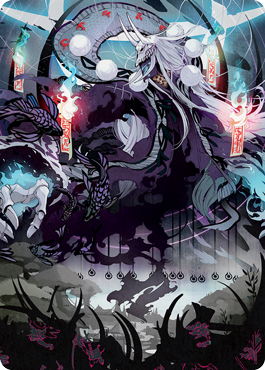 Echo of Death's Wail Art Card [Kamigawa: Neon Dynasty Art Series] | Clutch Gaming