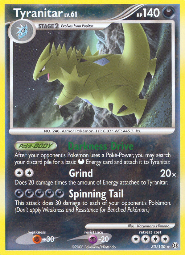 Tyranitar (30/100) (Theme Deck Exclusive) [Diamond & Pearl: Stormfront] | Clutch Gaming