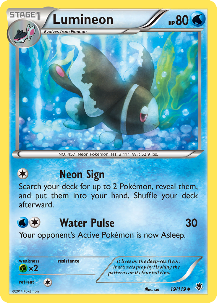 Lumineon (19/119) [XY: Phantom Forces] | Clutch Gaming