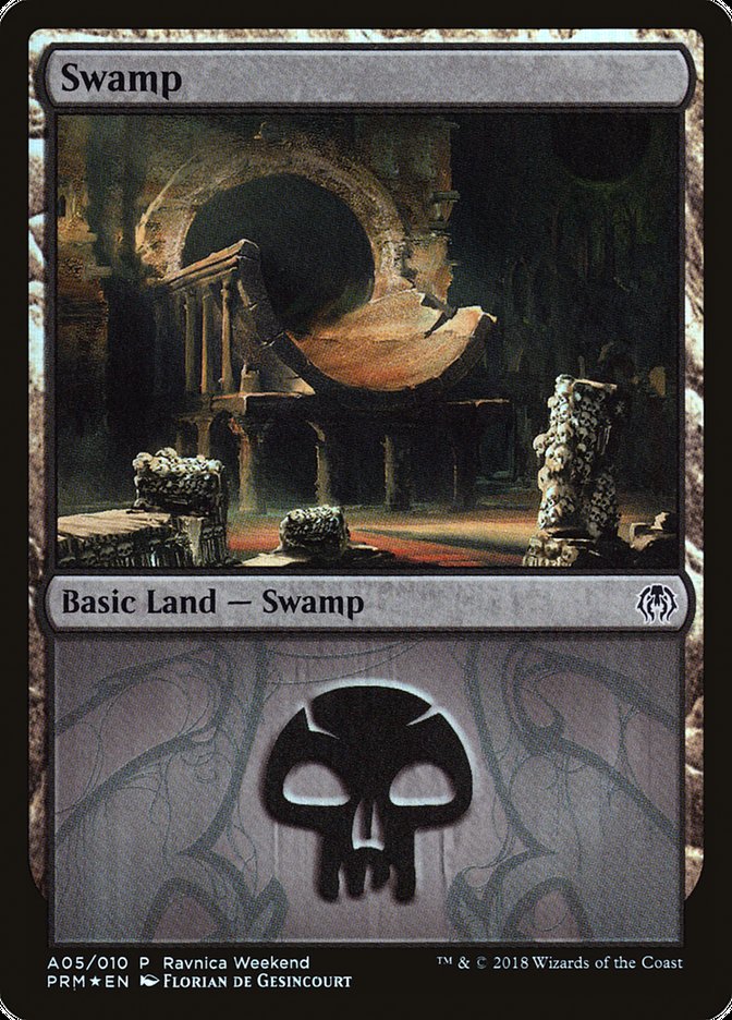 Swamp (A05) [Ravnica Allegiance Ravnica Weekend] | Clutch Gaming