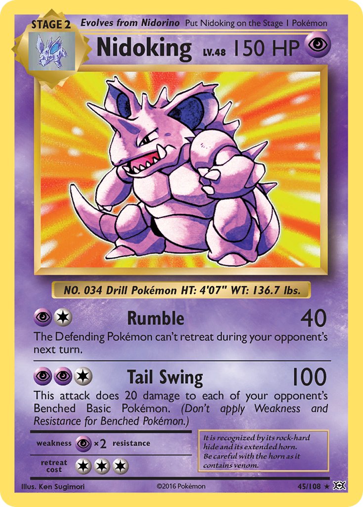 Nidoking (45/108) (Theme Deck Exclusive) [XY: Evolutions] | Clutch Gaming