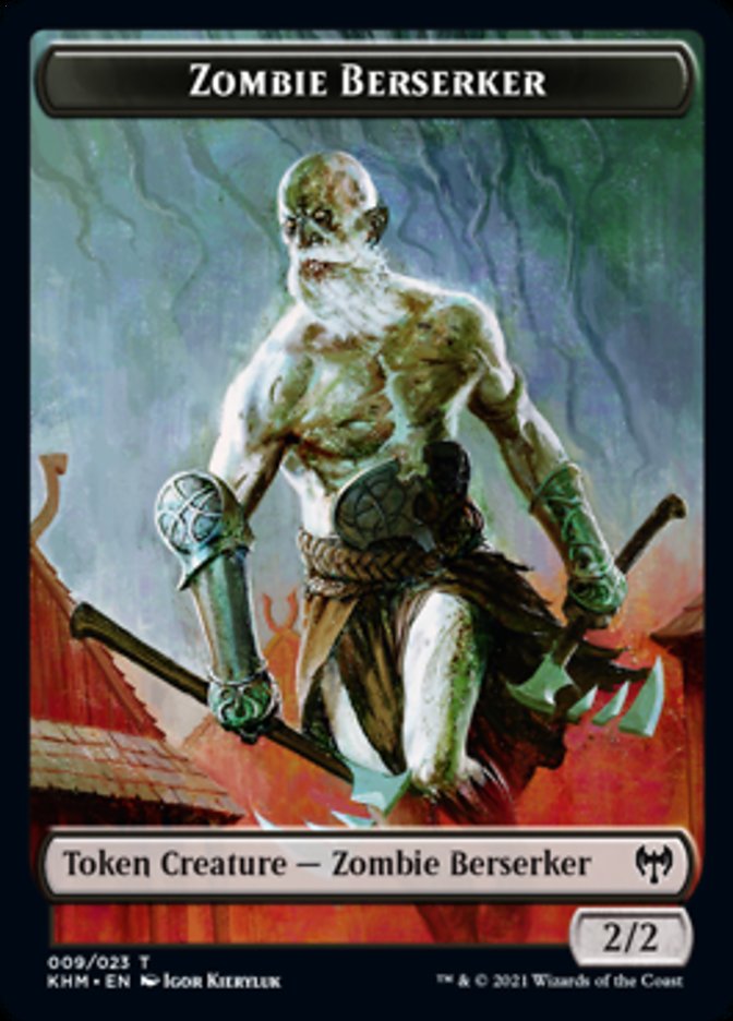 Zombie Berserker Token [Kaldheim Tokens] | Clutch Gaming