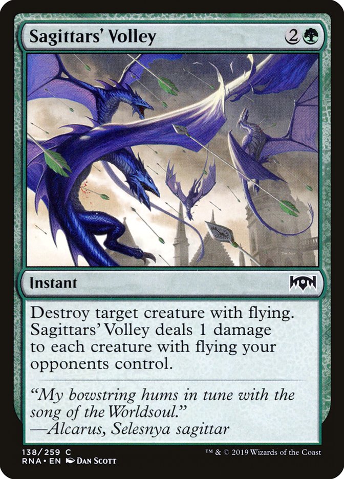 Sagittars' Volley [Ravnica Allegiance] | Clutch Gaming