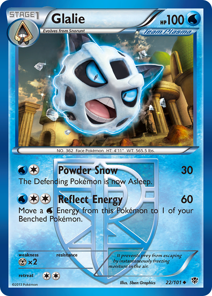 Glalie (22/101) [Black & White: Plasma Blast] | Clutch Gaming