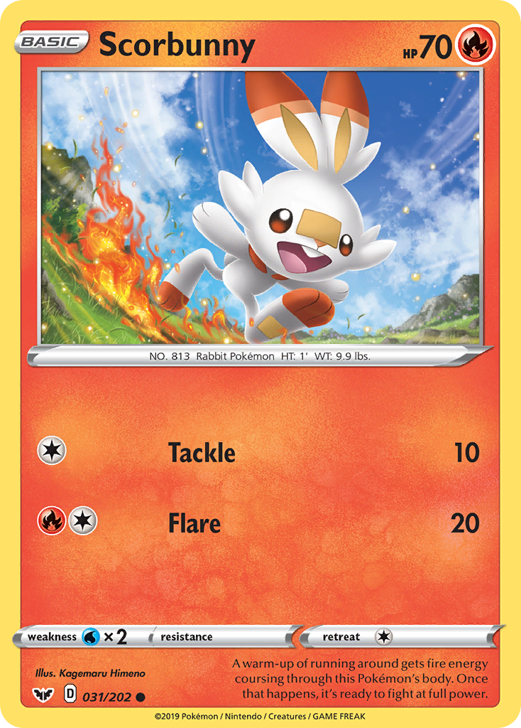 Scorbunny (031/202) [Sword & Shield: Base Set] | Clutch Gaming