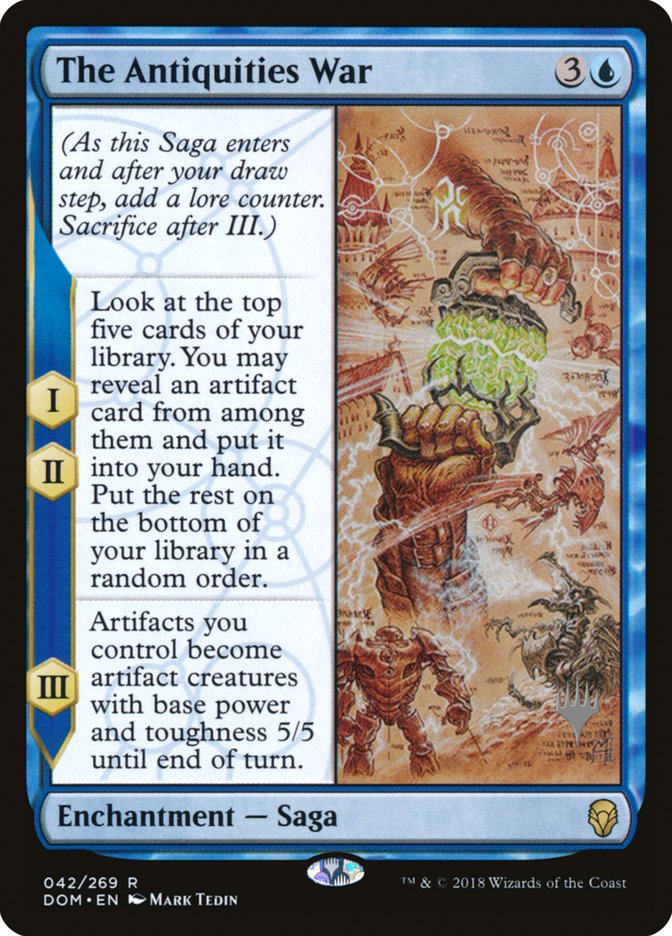 The Antiquities War (Promo Pack) [Dominaria Promos] | Clutch Gaming