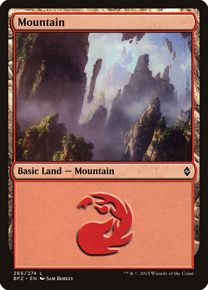 Mountain (266a) [Battle for Zendikar] | Clutch Gaming