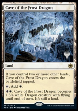 Cave of the Frost Dragon (Promo Pack) [Dungeons & Dragons: Adventures in the Forgotten Realms Promos] | Clutch Gaming