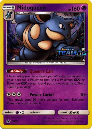 Nidoqueen (SM160) (Staff) [Sun & Moon: Black Star Promos] | Clutch Gaming