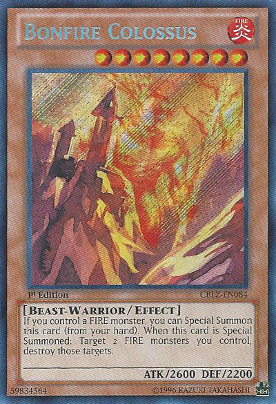 Bonfire Colossus [CBLZ-EN084] Secret Rare | Clutch Gaming