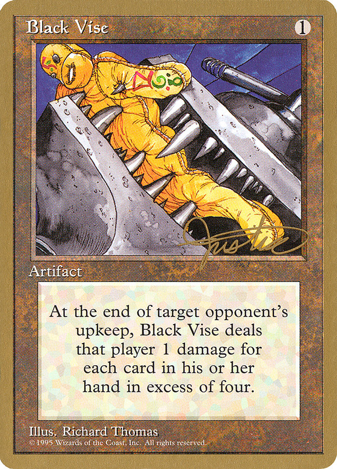 Black Vise (Mark Justice) [Pro Tour Collector Set] | Clutch Gaming