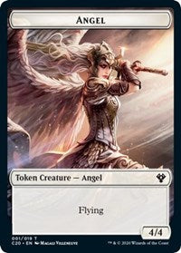 Angel // Elemental (010) Double-Sided Token [Commander 2020 Tokens] | Clutch Gaming