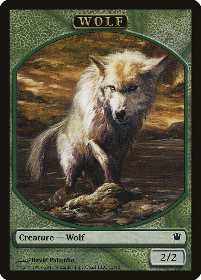 Wolf Token (12/12) [Innistrad Tokens] | Clutch Gaming