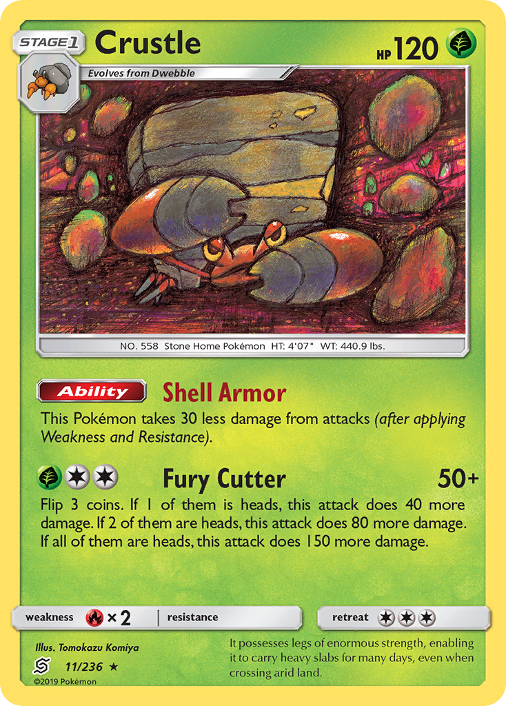 Crustle (11/236) [Sun & Moon: Unified Minds] | Clutch Gaming