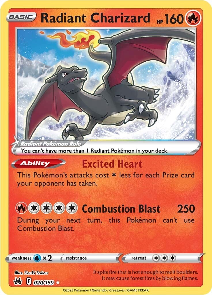 Radiant Charizard (020/159) [Sword & Shield: Crown Zenith] | Clutch Gaming