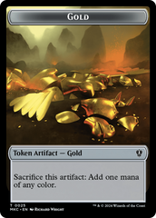 Gold // Lightning Rager Double-Sided Token [Murders at Karlov Manor Commander Tokens] | Clutch Gaming