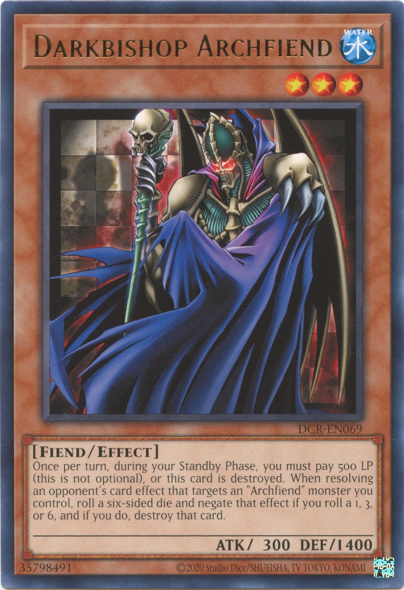 Darkbishop Archfiend (25th Anniversary) [DCR-EN069] Rare | Clutch Gaming