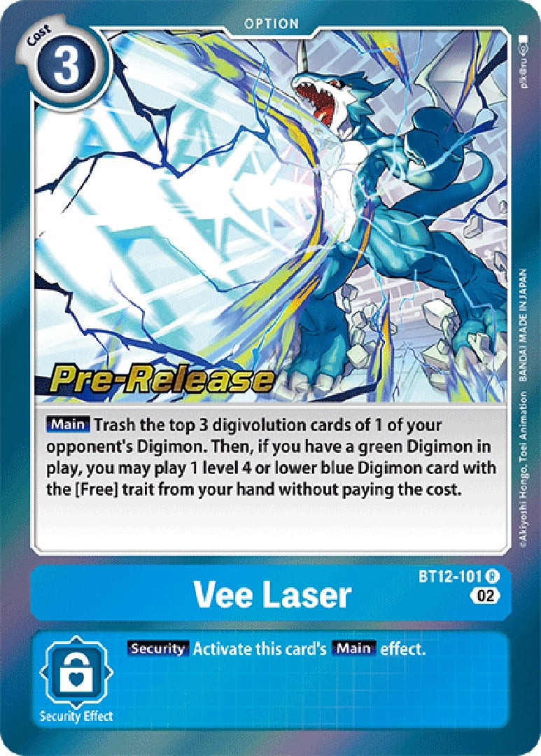 Vee Laser [BT12-101] [Across Time Pre-Release Cards] | Clutch Gaming