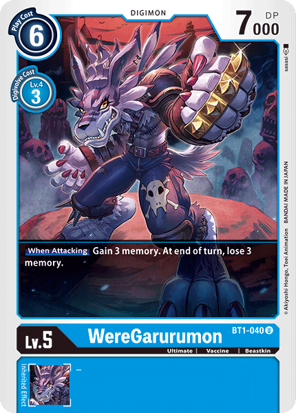 WereGarurumon [BT1-040] [Release Special Booster Ver.1.0] | Clutch Gaming