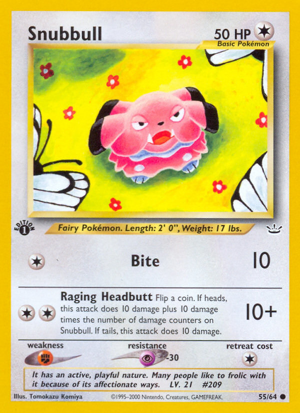 Snubbull (55/64) [Neo Revelation 1st Edition] | Clutch Gaming