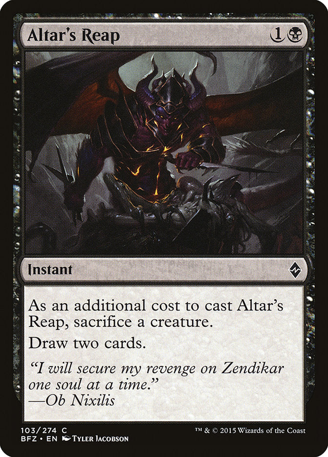 Altar's Reap [Battle for Zendikar] | Clutch Gaming