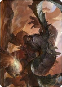 Moraug, Fury of Akoum Art Card [Zendikar Rising Art Series] | Clutch Gaming