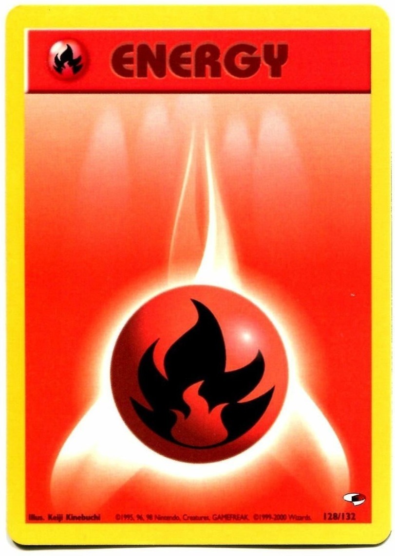 Fire Energy (128/132) [Gym Heroes Unlimited] | Clutch Gaming