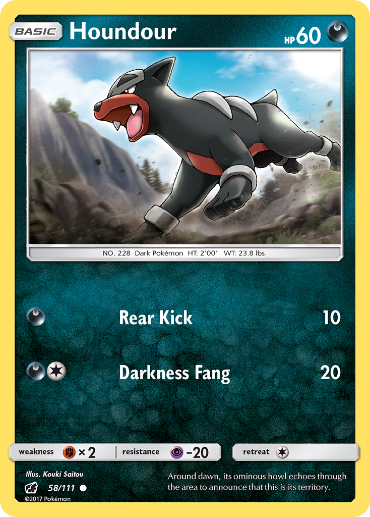 Houndour (58/111) [Sun & Moon: Crimson Invasion] | Clutch Gaming