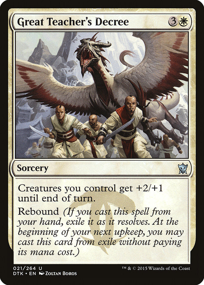 Great Teacher's Decree [Dragons of Tarkir] | Clutch Gaming