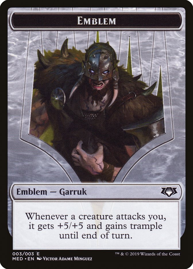 Garruk, Apex Predator Emblem [Mythic Edition Tokens] | Clutch Gaming