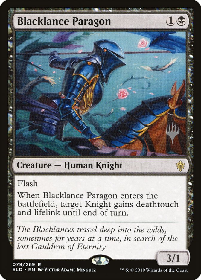 Blacklance Paragon (Promo Pack) [Throne of Eldraine Promos] | Clutch Gaming