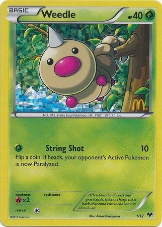 Weedle (1/12) [McDonald's Promos: 2014 Collection] | Clutch Gaming