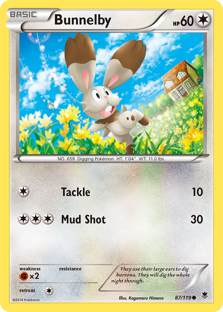 Bunnelby (87/119) [XY: Phantom Forces] | Clutch Gaming