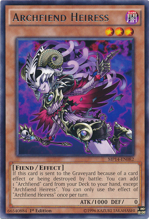 Archfiend Heiress [MP14-EN082] Rare | Clutch Gaming