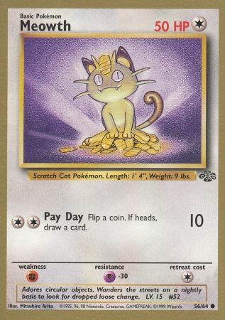 Meowth (56/64) (Gold Bordered Promo) [Jungle Unlimited] | Clutch Gaming