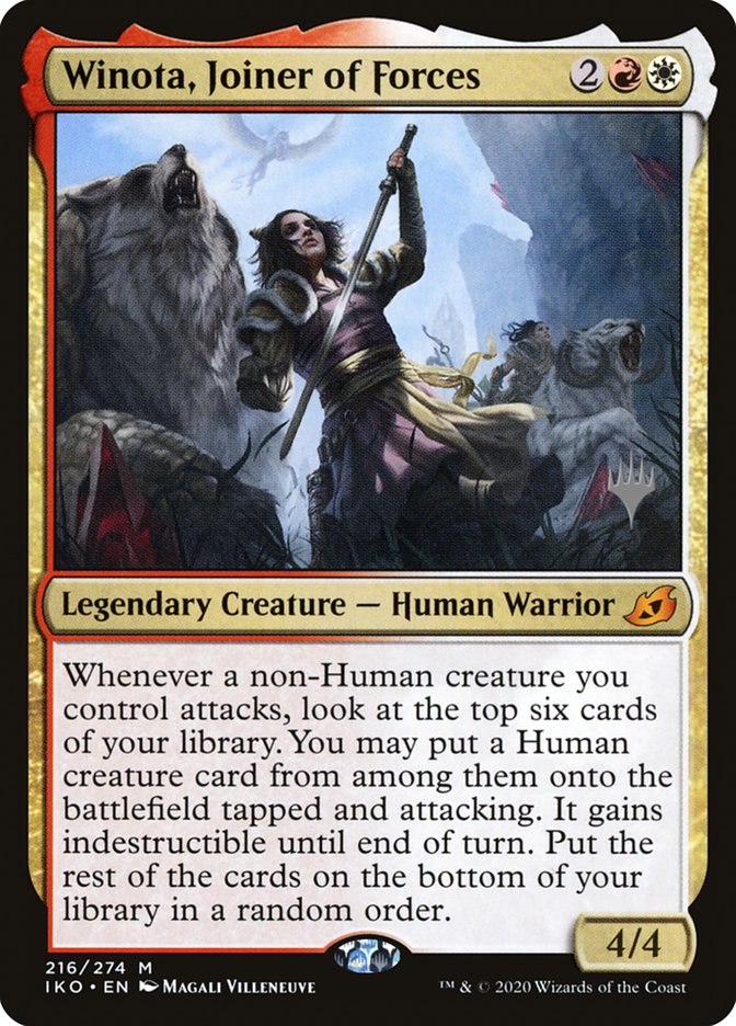 Winota, Joiner of Forces (Promo Pack) [Ikoria: Lair of Behemoths Promos] | Clutch Gaming