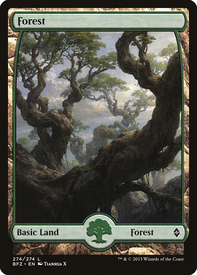 Forest (274) [Battle for Zendikar] | Clutch Gaming