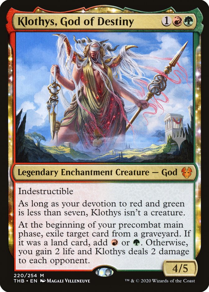 Klothys, God of Destiny (Promo Pack) [Theros Beyond Death Promos] | Clutch Gaming