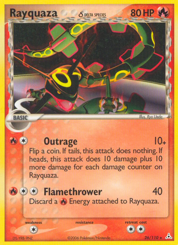 Rayquaza (26/110) (Delta Species) [EX: Holon Phantoms] | Clutch Gaming