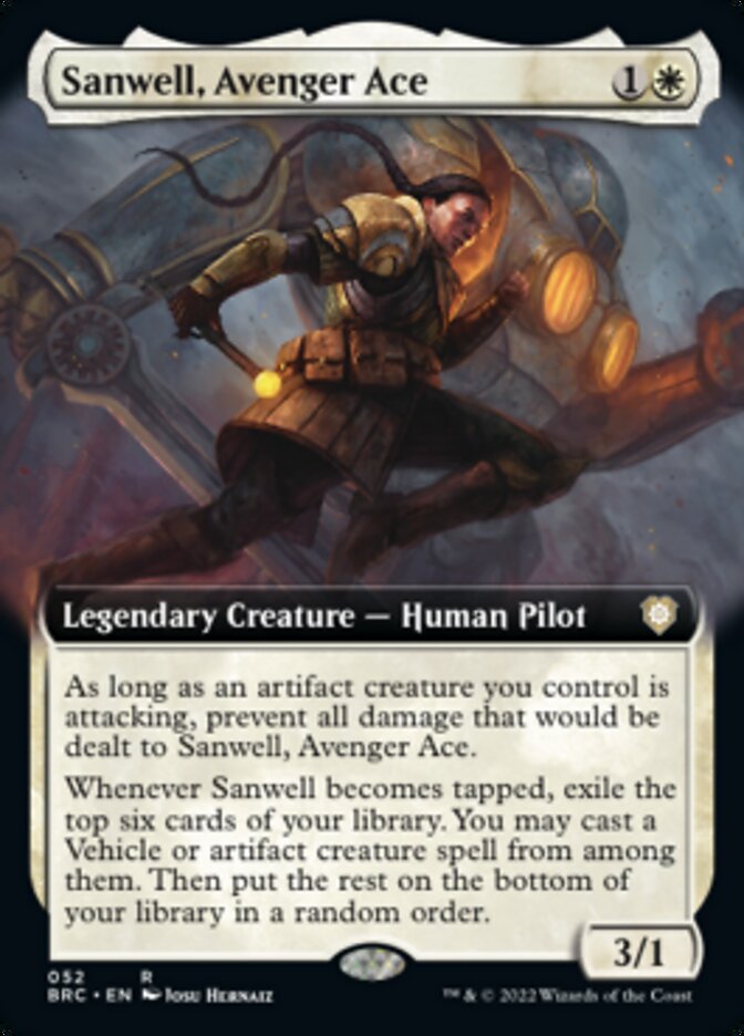 Sanwell, Avenger Ace (Extended Art) [The Brothers' War Commander] | Clutch Gaming