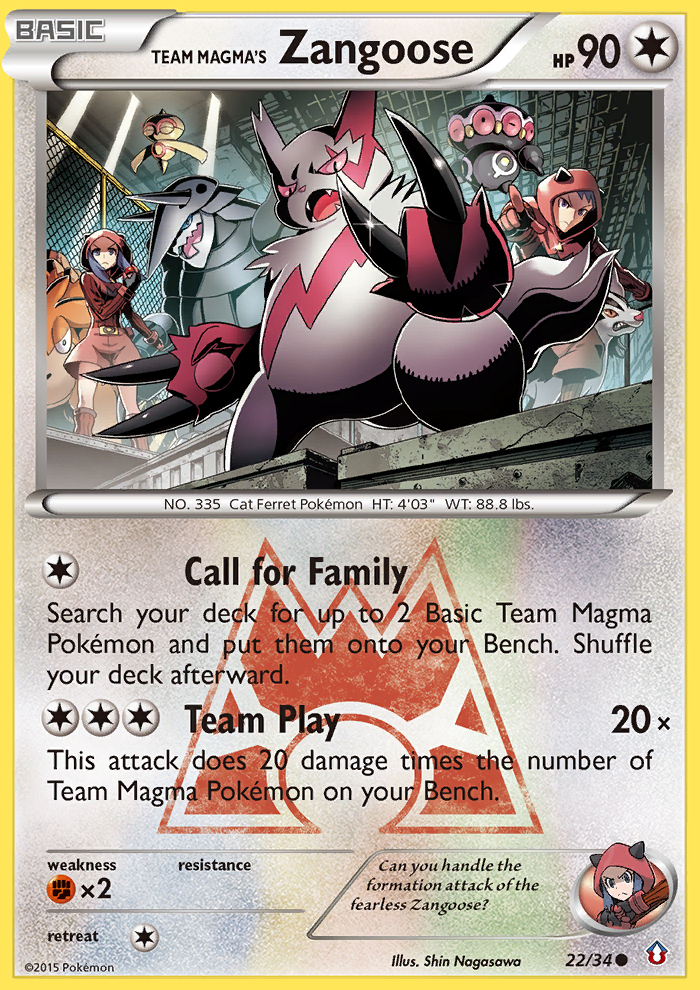 Team Magma's Zangoose (22/34) [XY: Double Crisis] | Clutch Gaming